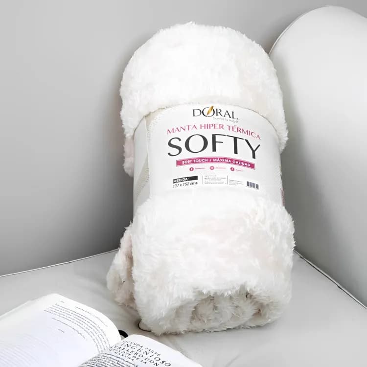 Manta Softy Lisa Crudo 127152 cm