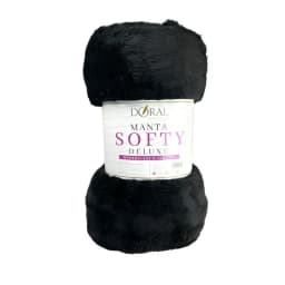 Manta Softy Lisa Negro 127152 cm