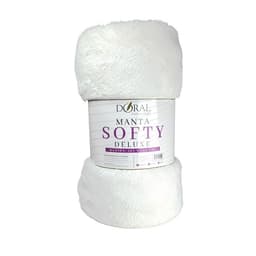 Manta Softy Lisa Blanco 127152 cm