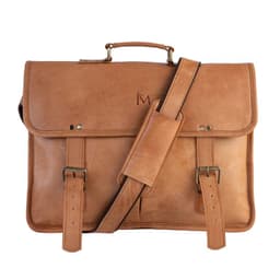 Maletin De Cuero Natural Cafe claro Notebook 15 16 Cafe Claro TALLA UNICA