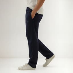Pantalon de Buzo Recto Hombre 100% Algodon Confeccion Nacional Azul Marino S