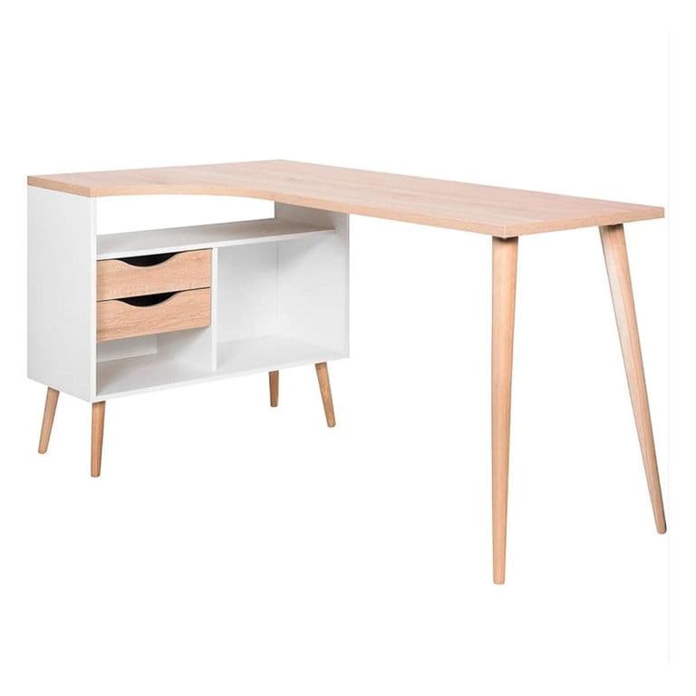 Escritorio en L cajones 145x81x758cm Chic Home