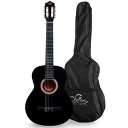 Guitarra Clasica Funda 34 Pul Mediana Negro