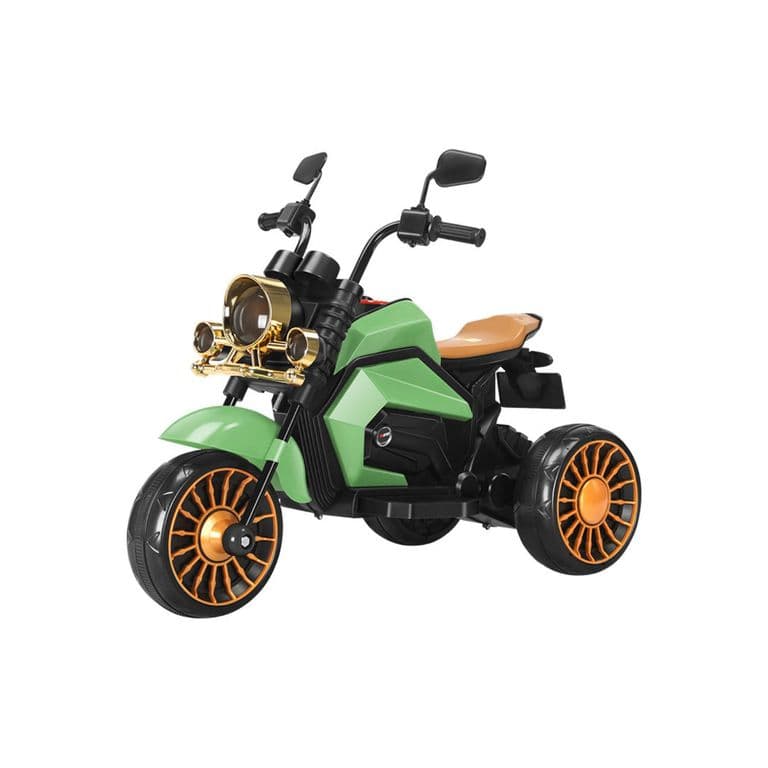 Moto con Bateria Recargable Clasica con Luces y Musica Verde