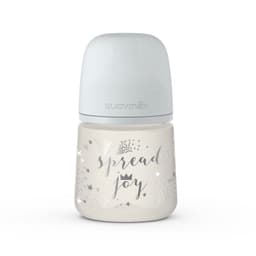 MAMADERA 150 ML FISIOLOGICA SILICONA JOY CROWN GRIS
