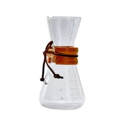 CAFETERA DE VIDRIO CHEMEX 3 TAZAS MANGO MADERA 400 ML