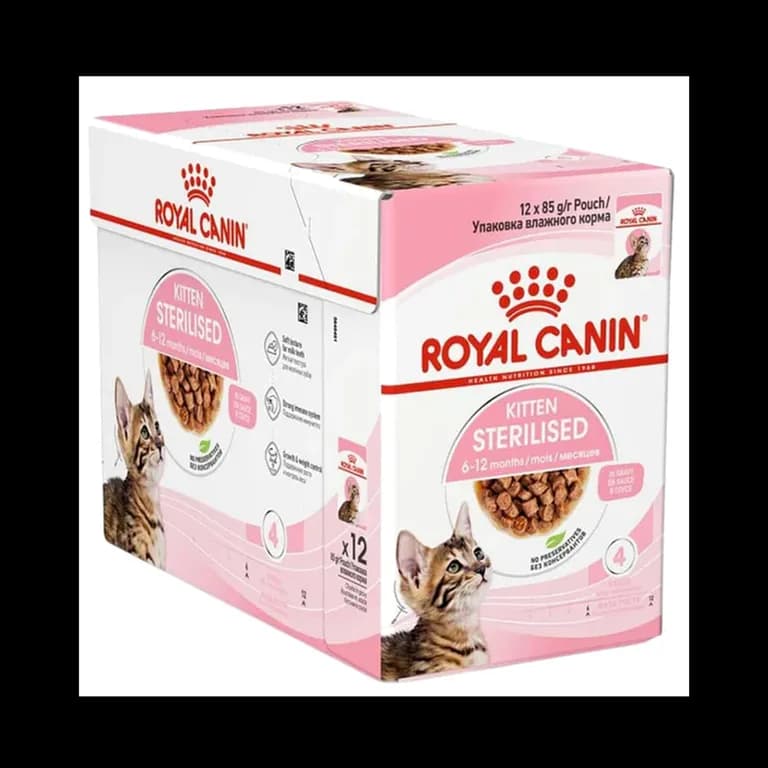 Kitten Sterilised Pouch 85g Gatos - Pack 12 Sobres