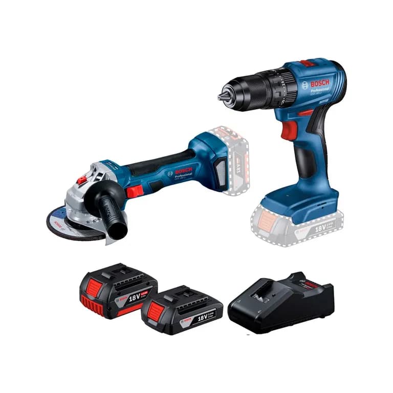 Kit Taladro GSB 185-li + Esmeril GWS 180-li 18v Brushless