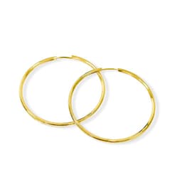 Aros Argollas 42mm Enchapado Oro 18k Dorado TALLA UNICA