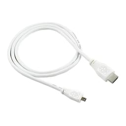 Cable Micro HDMI a HDMI para 4B - 1m Blanco