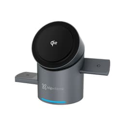 KDC-400 Estacion de Carga 3 en 1, 15W, MagSafe, USB-C, Apple Watch, Negro