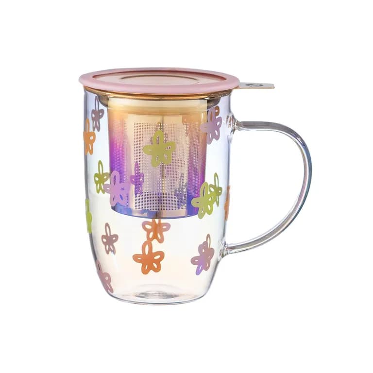 Mug Bhoro Design Flowers Iridescent 470 ml