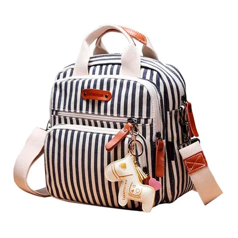 Bolsa Mochila Panalera Multifuncional Bolsa Pequena Maternal Blanco Mate TALLA UNICA