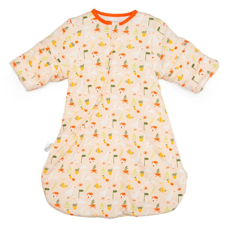 Saco de dormir bebe TOG 3.5 gota con mangas Saquito granja Beige 0-6 MESES