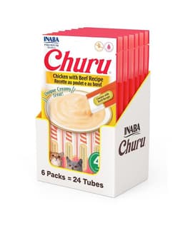 Churu Cat Pollo y Vacuno 14g x4 - Pack 6 Unidades
