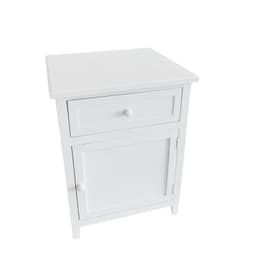 SET 2 VELADORES DORMITORIO RECCO CAJON PUERTA BLANCO