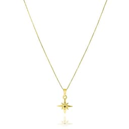 Collar Estrella Fugaz Enchapado Oro 18K Dorado TALLA UNICA