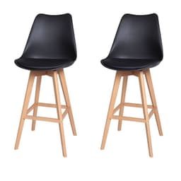 Pack x 2 Taburetes acolchado Eames Negro