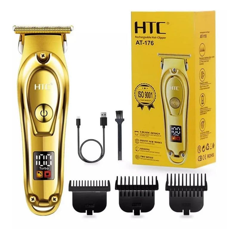 Maquina Peluqueria Cortadora De Pelo At-176 Recargable USB