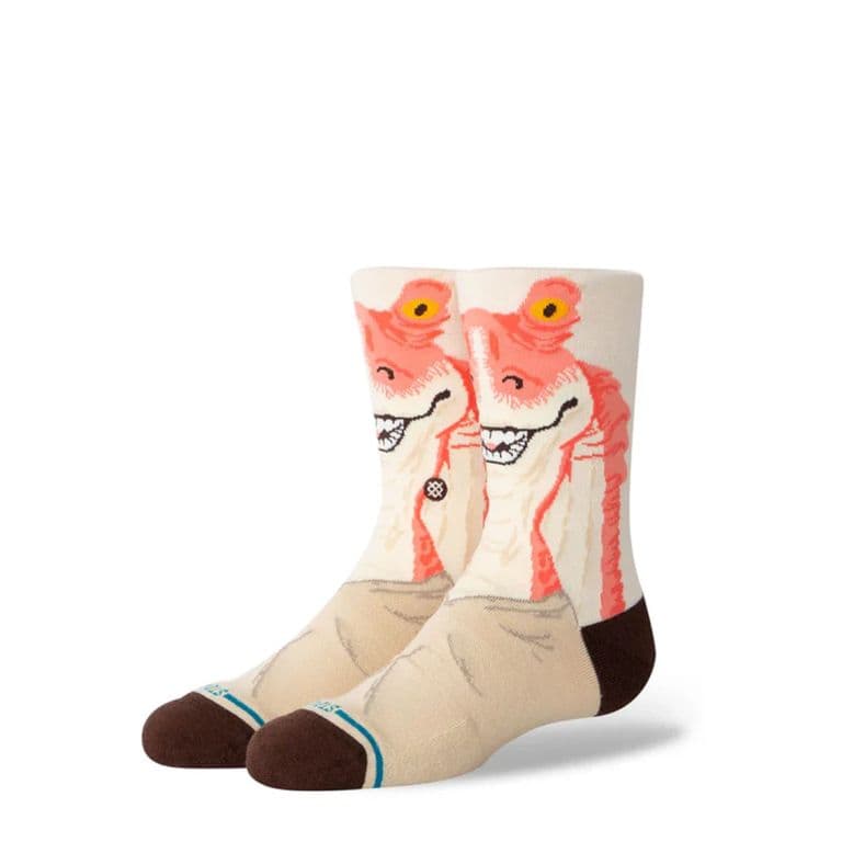 Sock Kids Jar Jar Crew Vintage White Beige L