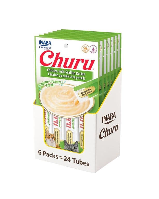 Churu Cat Pollo y Vieira 14g x4 - Pack 6 Unidades