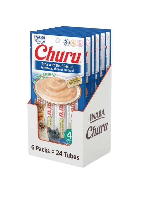 Churu Cat Atun y Vacuno 14g x4 - Pack 6 Unidades