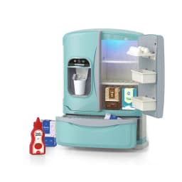 Refrigerador Juguete con Vapor Luz Sonido y Hielera