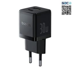 Cargador Rapido Palm Cluster USB y Tipo C 30W Negro