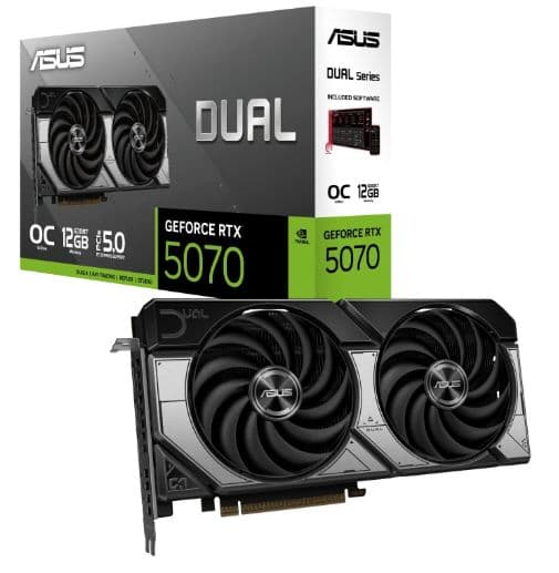 Tarjeta de Video - DUAL-RTX5070-O12G - 12 GB GDRR7 (192 bits)