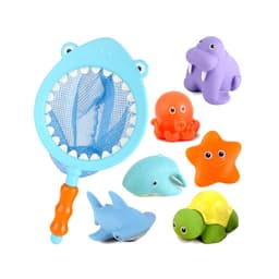 Juego de Pesca con Red Tiburon y Animalitos Juguete Bebe