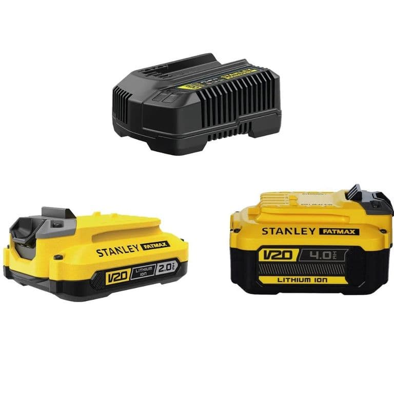 Kit 2 Baterias 2ah/4ah+ Cargador 4ah 20v SCB224CK