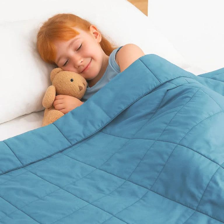 Manta De Gravedad ninos Celeste 2,3 kg 122x92 cm Manta de peso Azul 1 PLAZA