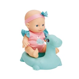 Juguete Muneca Bebe 23 cm con Dinosaurio Inflable