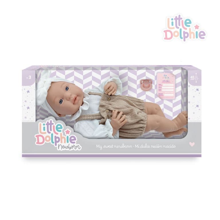 Muneca Bebe Reborn Recien Nacida 40 cm Vinilo