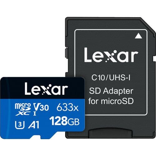 Tarjeta Micro SDXC 128GB High Performance UHS-I 633x C10 U3