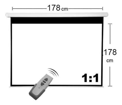 Telon Mural Electrico 180x180cm para Optoma UHD35x