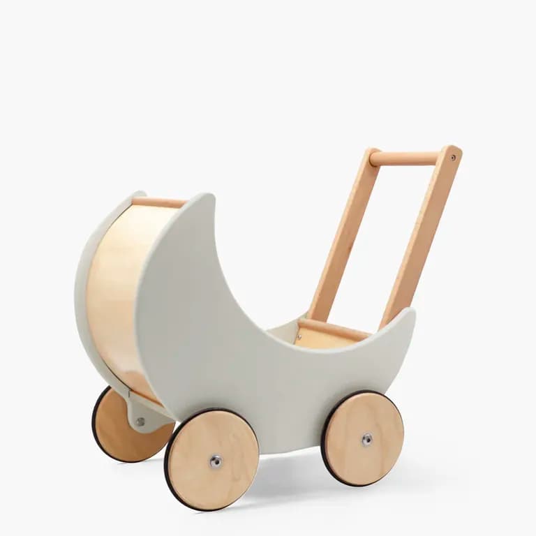 Coche para Munecas Infantil de madera Samanta Gris claro Form