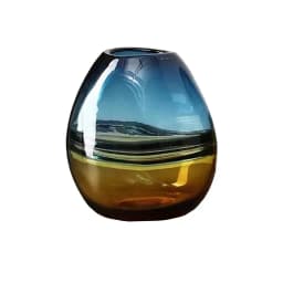 Florero Jarron Decorativo Ovalado Minimalista Italy 21 cms