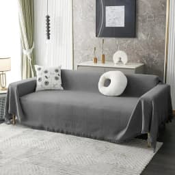 Fundas De Sillon A Medida Ajustable Cubre Sofa Gris 3 Cuerpos