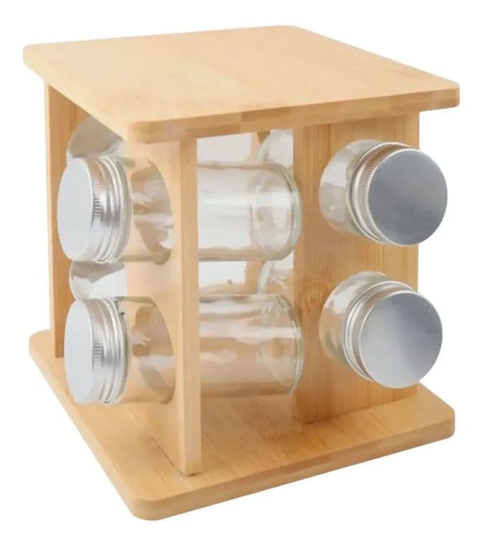 Especiero Modular Giratorio Condimentos De Cocina 4 Frascos
