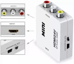 Adaptador HDMI a RCA : Convierte HDMI a 3 Salidas AV