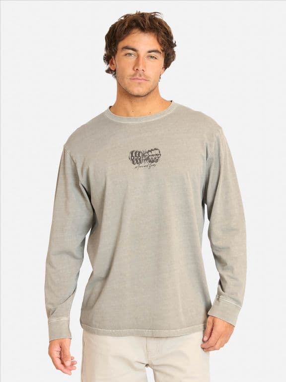 Polera ML Maviz Gris Hombre - Gris Gris S