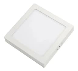 Pack 10 Foco Panel Plafon Led 18w Sobrepuesto Cuadrado Frio - Blanco