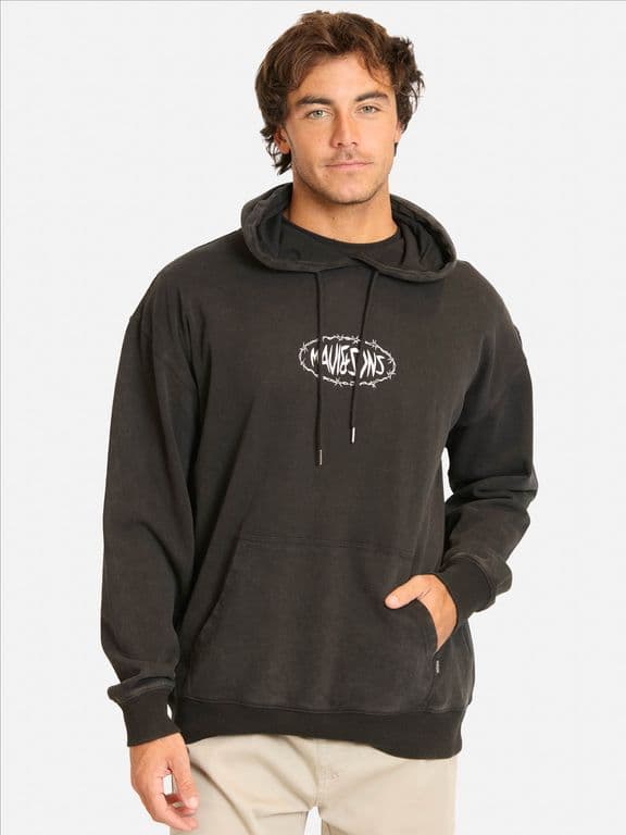 Poleron Canguro Waviana Negro Hombre Negro 2XL