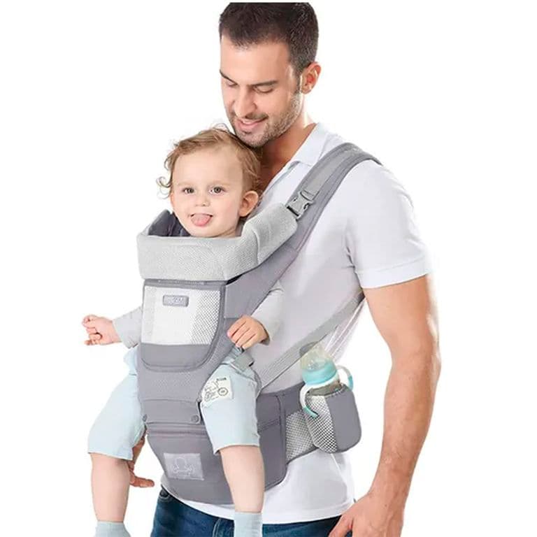 Mochila Porta Bebes Ergonomica Asiento Multifuncional 6 En 1
