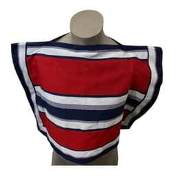Manta Poncho De Huaso Cueca Adulto-Juvenil 67x100cm Azul M/L