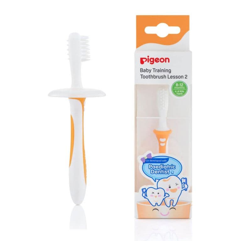 Cepillo Dental De Aprendizaje Naranjo Paso 2