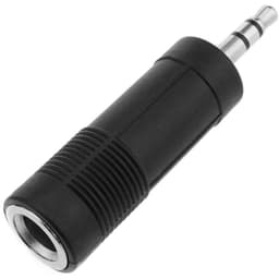 Adaptador Audio 6.3 Hembra 3.5 Macho Plug Estereo Jack 6.5