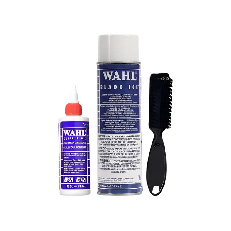 Pack Limpieza Maquina Spray Enfriador + Aceite + Cepillo Fade