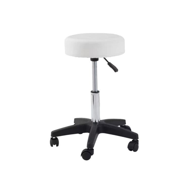 Piso Taburete Consulta Medica Sin Respaldo - Blanco